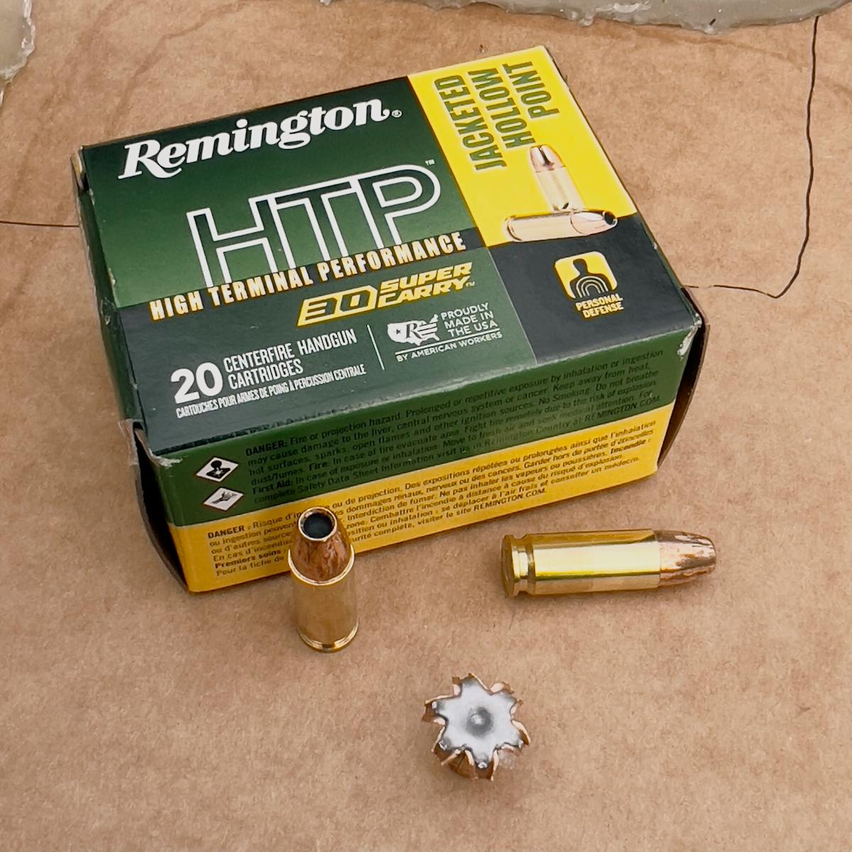 We used Remington HTP JHP cartridges for this test. 30 SC cartridges are hard to get at the moment, but we anticipate that all of the 30 SC offerings will be out there soon. This turned out to be an outstanding performer.