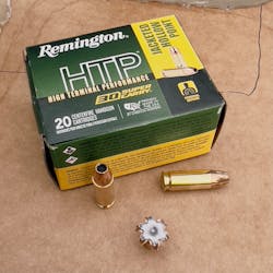We used Remington HTP JHP cartridges for this test. 30 SC cartridges are hard to get at the moment, but we anticipate that all of the 30 SC offerings will be out there soon. This turned out to be an outstanding performer. We used Remington HTP JHP cartridges for this test. 30 SC cartridges are hard to get at the moment, but we anticipate that all of the 30 SC offerings will be out there soon. This turned out to be an outstanding performer.