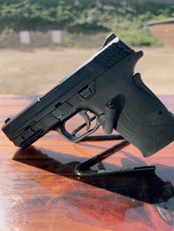 The 30 Super Carry Shield EZ has a 18 degree grip angle, which helps it point instinctively and get on target quickly. The 30 Super Carry Shield EZ has a 18 degree grip angle, which helps it point instinctively and get on target quickly.