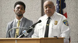 Baltimore Mayor Brandon Scott and Police Commissioner Michael Harrison.
