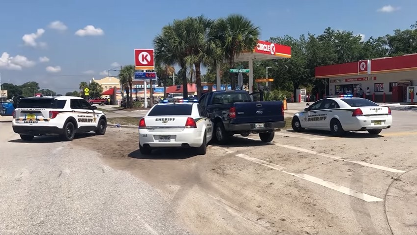 During a chase with Martin County, FL, deputies in Indiantown, a driver is accused of ramming a sheriff's office motorcycle and cruiser before throwing a rubber snake at deputies Wednesday.