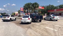 During a chase with Martin County, FL, deputies in Indiantown, a driver is accused of ramming a sheriff's office motorcycle and cruiser before throwing a rubber snake at deputies Wednesday. During a chase with Martin County, FL, deputies in Indiantown, a driver is accused of ramming a sheriff's office motorcycle and cruiser before throwing a rubber snake at deputies Wednesday.