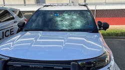 A man is accused of using a hammer to shatter the windshields of four Saco, ME, police vehicles A man is accused of using a hammer to shatter the windshields of four Saco, ME, police vehicles