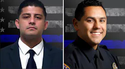 El Monte, CA, Officer Joseph Anthony Santana (left) and Cpl. Michael Domingo Paredes.