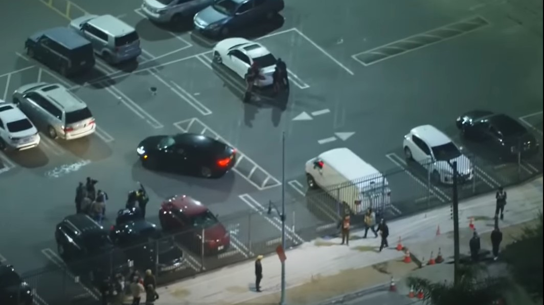 Lapd Officers Injured Unlawful Event (ca)