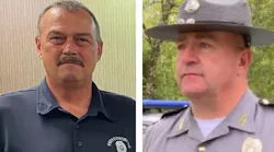 Prestonsburg, KY, Police Capt. Ralph Frasure (left) and Floyd County Sheriff's Deputy William Petry.