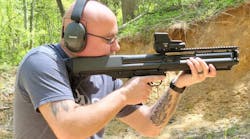 Radically different from the traditional pump action shotgun, the KSG is a bullpup design that loads rounds in through the dual magazine tubes from the back bottom. Radically different from the traditional pump action shotgun, the KSG is a bullpup design that loads rounds in through the dual magazine tubes from the back bottom.