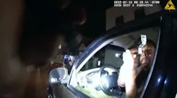 Body camera footage shows a driver pointing a gun at a Mountain View, CA, police officer moments before he opened fire during a traffic stop Saturday.