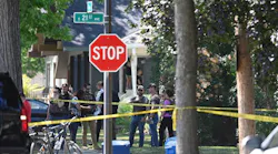 Law enforcement and emergency crews responded to the scene of a shooting during a traffic stop Tuesday in which a North Kansas City, MO, police officer was seriously injured.