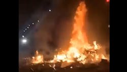 A dozen San Francisco police officers were injured by thrown fireworks and glass bottles while trying to 'disperse a hostile crowd' early Tuesday. A dozen San Francisco police officers were injured by thrown fireworks and glass bottles while trying to 'disperse a hostile crowd' early Tuesday.