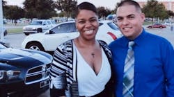 ShaRonda, left, with Omar ShaRonda, left, with Omar