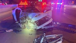 A Indiana State Police trooper was struck by a motorist early Saturday morning and a two Good Samaritans placed their vehicle in front of the fleeing suspect. A Indiana State Police trooper was struck by a motorist early Saturday morning and a two Good Samaritans placed their vehicle in front of the fleeing suspect.