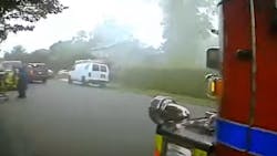 As Julia Caldwell watched a fellow Ewing police officer get partially into the window of a burning home last month, where a dog was in a cage, her adrenaline surged: “Get me in there!” she exclaimed. As Julia Caldwell watched a fellow Ewing police officer get partially into the window of a burning home last month, where a dog was in a cage, her adrenaline surged: “Get me in there!” she exclaimed.