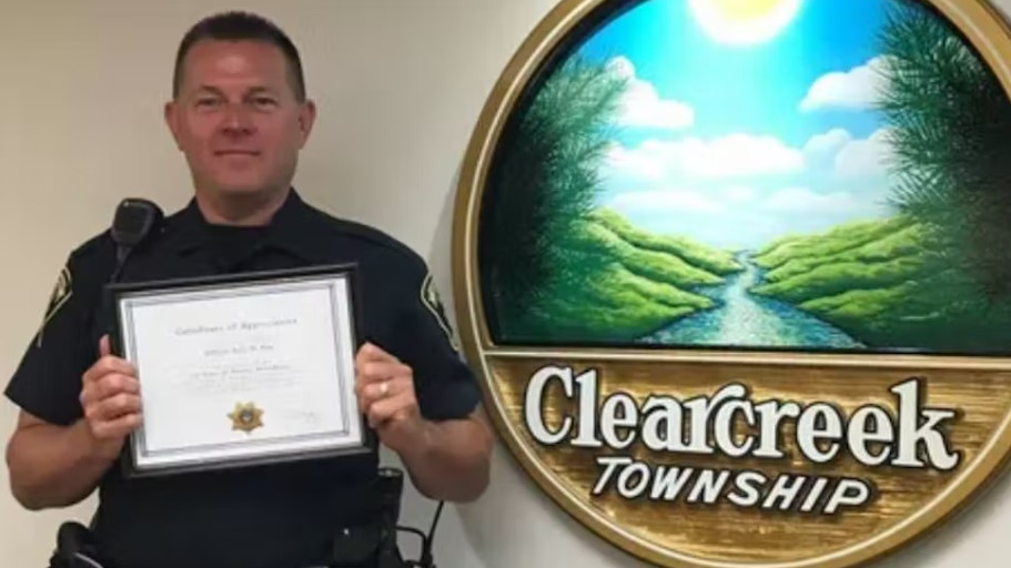 Clearcreek Twp., OH, Police Officer Eric Ney.