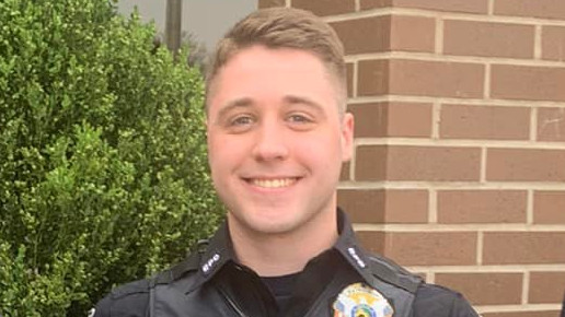Elwood, IN, Police Officer Noah Shahnavaz.