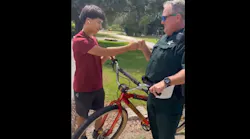 Palm Beach County, FL, sheriff's deputies purchased delivered a new bicycle Friday to a 13-year-old boy who had his bike stolen while he was still grieving over the loss of his father.