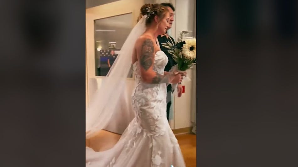 Video Critically Wounded Ind. Officer Unofficially Ties Knot from