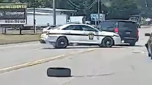 Watch Pa. State Police End Chase With Stolen Cruiser | Officer