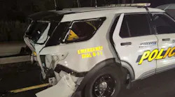 A Jefferson Township, NJ, police officer was seriously injured when a drunken driver crashed into the rear of his parked cruiser early Sunday.