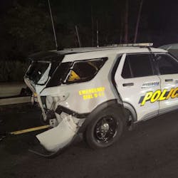 A Jefferson Township, NJ, police officer was seriously injured when a drunken driver crashed into the rear of his parked cruiser early Sunday.