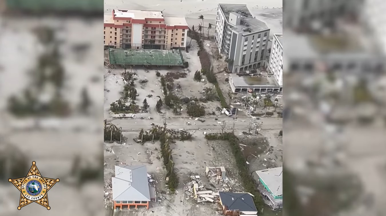 Lee County, FL, Sheriff Carmine Marceno flew over areas most impacted by Hurricane Ian on Thursday.