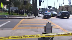 Los Angeles Food Delivery Robot Crime Scene (ca)
