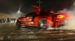 Drag racing at Farmers Boulevard and 147th Avenue in New York City in April.