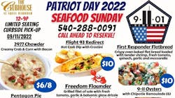 A country club in Stafford, VA, has apologized for offering a 9/11-themed menu for the upcoming anniversary that featured Freedom Flounder and 9/11 Oysters. A country club in Stafford, VA, has apologized for offering a 9/11-themed menu for the upcoming anniversary that featured Freedom Flounder and 9/11 Oysters.