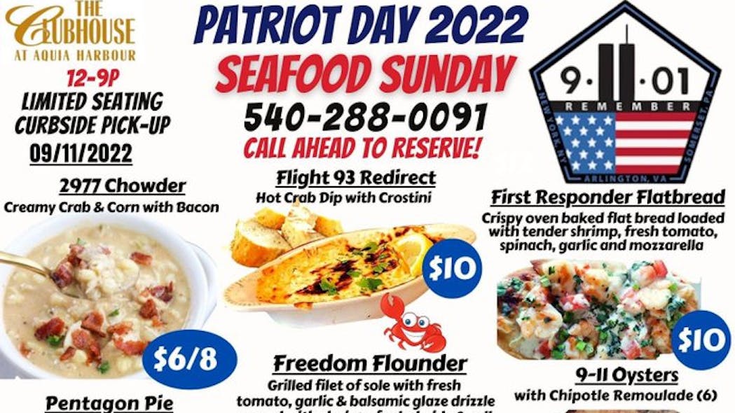 A country club in Stafford, VA, has apologized for offering a 9/11-themed menu for the upcoming anniversary that featured Freedom Flounder and 9/11 Oysters.