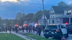 At least a dozen Syracuse, NY, police officers flooded Richmond Avenue on Wednesday after a foot chase with a 15-year-old who was allegedly carrying a loaded handgun and illegal drugs.