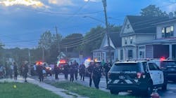 At least a dozen Syracuse, NY, police officers flooded Richmond Avenue on Wednesday after a foot chase with a 15-year-old who was allegedly carrying a loaded handgun and illegal drugs. At least a dozen Syracuse, NY, police officers flooded Richmond Avenue on Wednesday after a foot chase with a 15-year-old who was allegedly carrying a loaded handgun and illegal drugs.