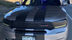 An off-duty law enforcement officer was pulled over in Brighton, CO, on Saturday by a phony police officer in an unmarked car with flashing blue lights.