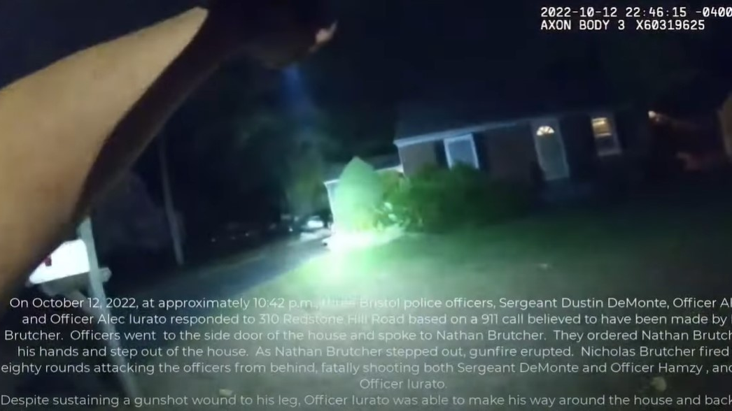 Bodycam Video Captures Harrowing Conn Police Ambush Shootout Officer   Bristol Police Ambush Bodycam  CT .634d5f0c6425a 