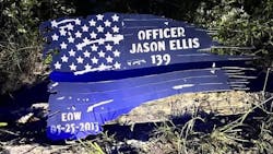 The Nelson County, KY, Sheriff's Office is investigating the vandalism and destruction of a memorial for Bardstown Police K-9 Officer Jason Ellis, who was killed in 2013. The Nelson County, KY, Sheriff's Office is investigating the vandalism and destruction of a memorial for Bardstown Police K-9 Officer Jason Ellis, who was killed in 2013.