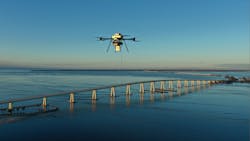 Verizon Frontline is also flying drones that transmit RF over on Sanibel Island, right by Fort Myers Beach where the only bridge in and out of the island was destroyed by the hurricane. Verizon Frontline is also flying drones that transmit RF over on Sanibel Island, right by Fort Myers Beach where the only bridge in and out of the island was destroyed by the hurricane.