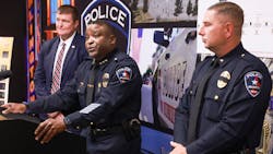 Arlington, TX, Police Chief Al Jones called the NIBIN Engagement Team a 'game changer' at a news conference earlier this month. Arlington, TX, Police Chief Al Jones called the NIBIN Engagement Team a 'game changer' at a news conference earlier this month.