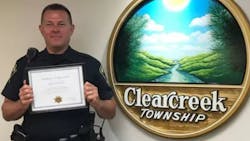 Clearcreek Township, OH, Police Officer Eric Ney.