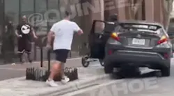 An Orlando, FL, police officer was dragged by a fleeing driver following a brief struggle that was caught on video by a bystander Wednesday.