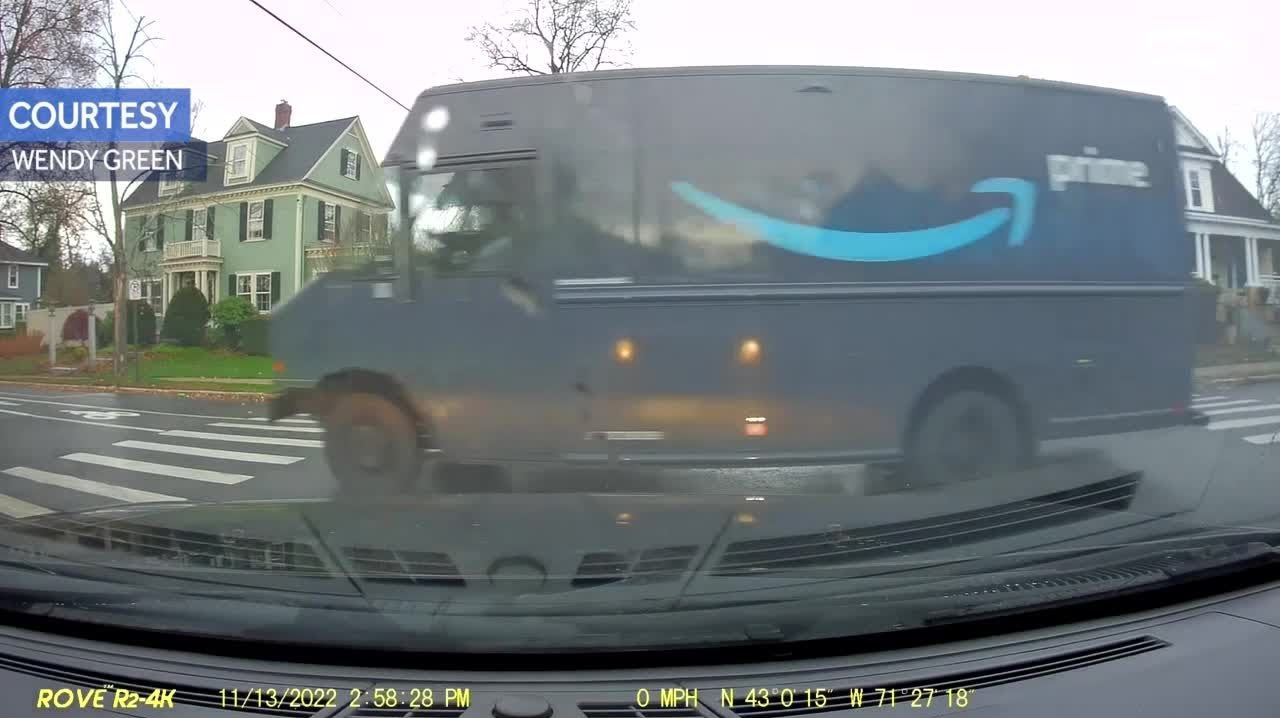 Watch N.H. Police Chase Stolen Amazon Truck Through Towns Officer