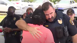 Days after a toddler was killed when a tree fell on her in July, Birmingham, AL, police officers surprised the child's mother in August by dropping off school supplies and clothing for her surviving children.