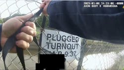 Antioch, CA, Police Officer Kyle Smith used a K-9's leash to pull a drowning man out of a canal Jan. 6. Antioch, CA, Police Officer Kyle Smith used a K-9's leash to pull a drowning man out of a canal Jan. 6.