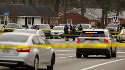 A Chesapeake, VA, sheriff&apos;s deputy was wounded when a shootout erupted while trying to serve an arrest warrant on a murder suspect in Hampton on Wednesday.