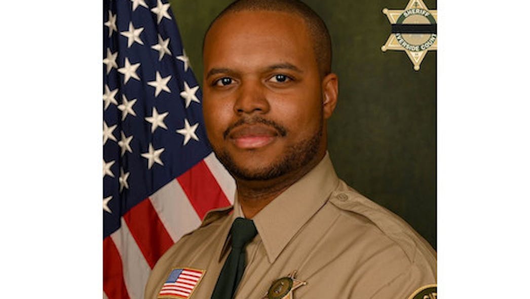 Riverside County, CA, Sheriff's Deputy Darnell Calhoun. Riverside County, CA, Sheriff's Deputy Darnell Calhoun.