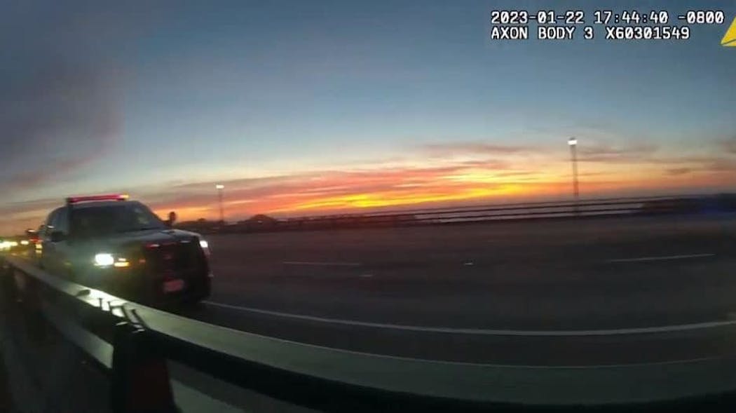 Fort Bragg, CA, police saved a person who threatened to commit suicide by jumping off the Noyo Bridge over the weekend.