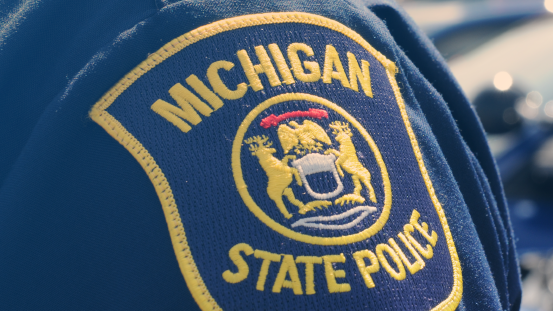 Michigan St Police Shoulder Patch Mi 63c6de31702e0