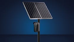 AutoVu Cloudrunner mounted with solar panel AutoVu Cloudrunner mounted with solar panel