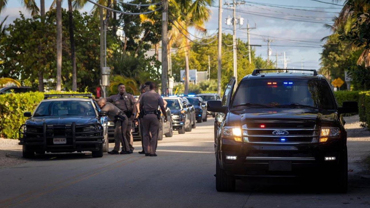 Florida State troopers at the scene in Key Largo where a group of Cuban migrants landed early Sunday morning, Jan. 8, 2023.
