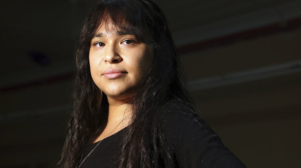 Reyna Ortiz, seen Jan. 27, 2023, helped push to change a law for people with past felony convictions who want to legally change their names. Ortiz was convicted of identity theft 20 years ago after she says she committed fraud in an effort to pay for gender-affirming surgery.