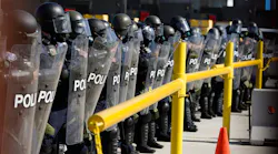 U.S. Customs and Border Protection hold a scheduled operational readiness exercise at San Ysidro Border Crossing in 2021 in Tijuana, Baja California.