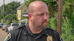 Brackenridge, PA, Police Chief Justin McIntire. Brackenridge, PA, Police Chief Justin McIntire.